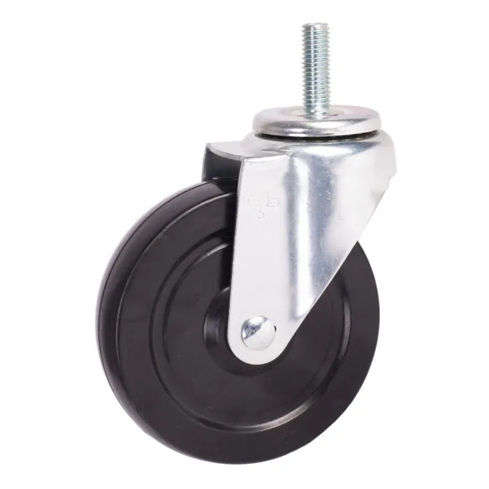 World Casters & Equipment Manufacturing 280 lb 5 in Hard Rubber Swivel Caster