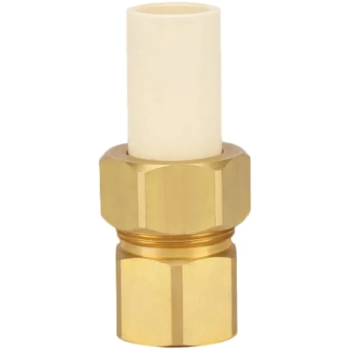 Homewerks 1/2 In. Slip x 1/2 In. FIP CPVC Transition Brass Union