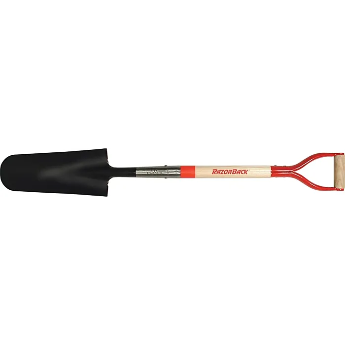 Razor-Back 14 In. Drain Spade with Wood Handle
