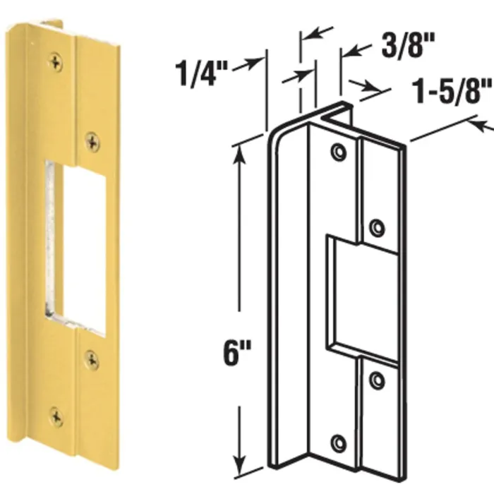 DEFENDER SECURITY Defender Security Brass Aluminum Latch Guard