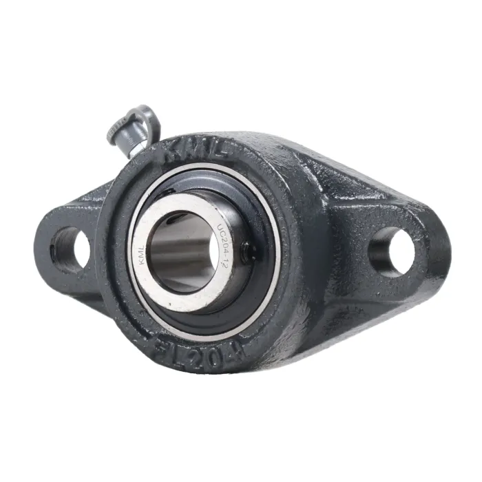 KML Standard  2 Bolt Flange  Bearing, 3/4" Set Screw Lock, Extended Race UCFL20412