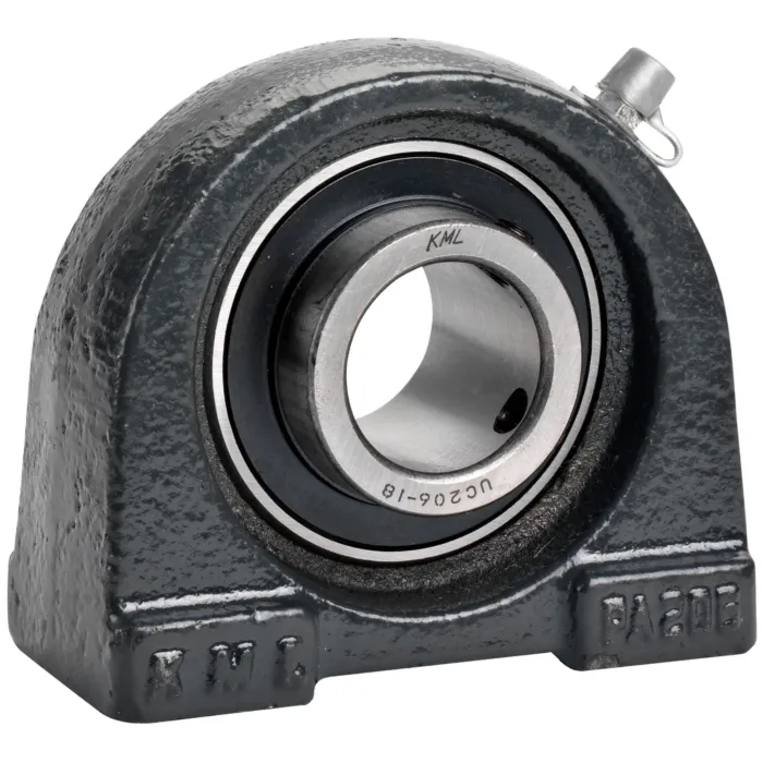 KML PILLOW BLOCK, TAPPED BASE, METRIC BOLT HOLES, NORMAL DUTY, SET SCREW TYPE - UCPA205-16 (1" DIA)