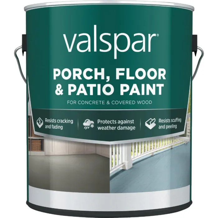 Valspar 1 Gal. Ultra White Latex Satin Porch, Floor & Patio Paint