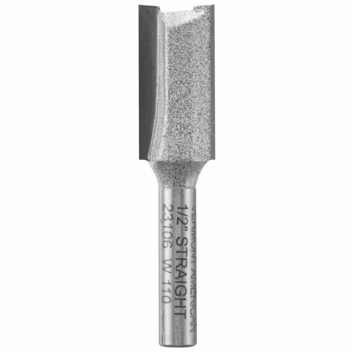 Vermont American 1/2 In. x 1 In. Carbide Tipped 2-Flute Straight Bit
