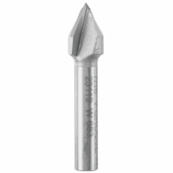 Vermont American 60-Degree x 7/16 In. Carbide Tipped V-Groove Bit