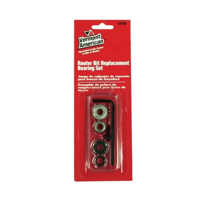 Vermont American 1/4 in 2 in 1/4 in Router Bit Replacement Bearing Set