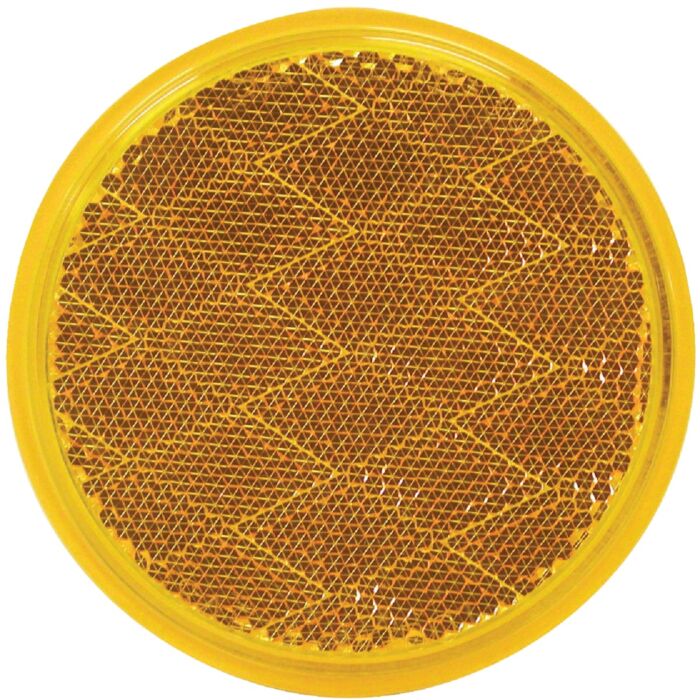 Peterson Round Reflector (Amber) 3-3/16 in.