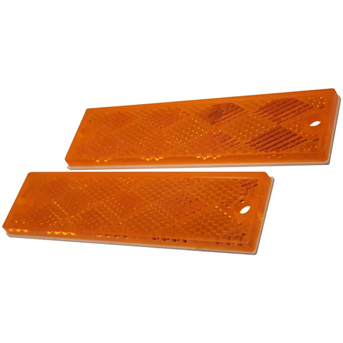 Peterson Compact Rectangular Reflector (Amber - 2pk)
