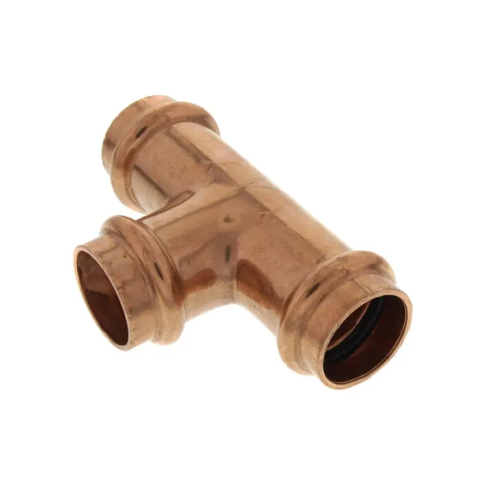 3/4 x 3/4 x 3/4 in Copper Pipe Tee