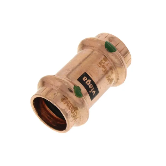 1/2 in Copper Pipe Coupling without Stop