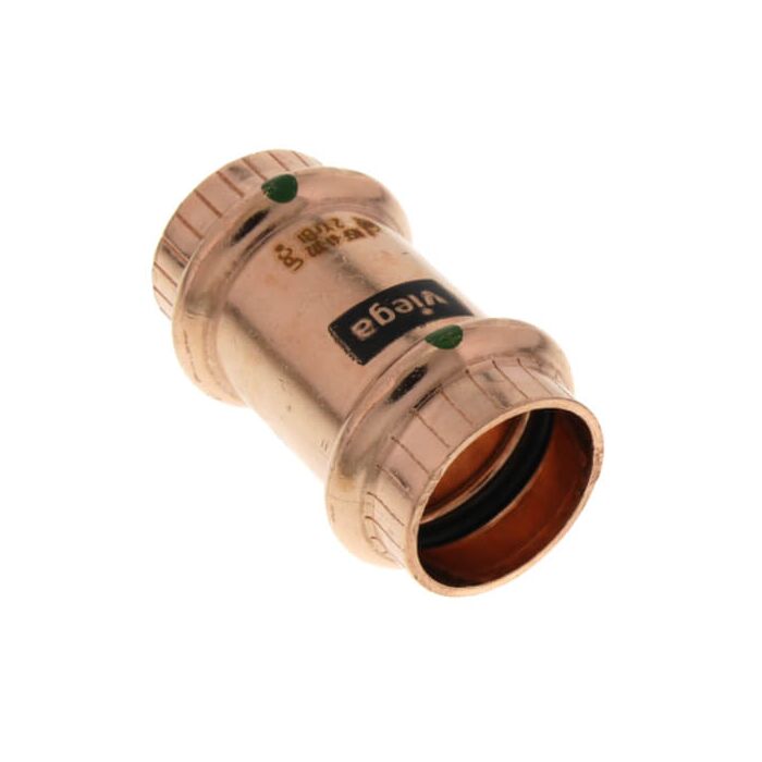 3/4 in Copper Pipe Coupling without Stop