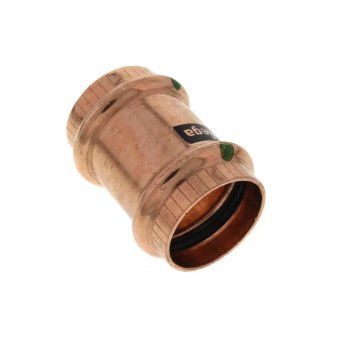 1 in Copper Pipe Coupling without Stop