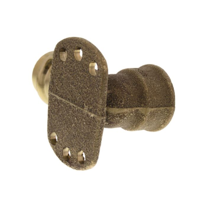 3/4 x 3/4 in FNPT 90 deg Wall Plate Drop Eared Elbow