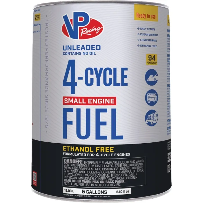 VP Racing Fuels 5 Gal. Ethanol-Free 4-Cycle Fuel