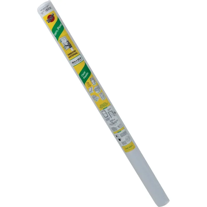 Warps Warp's Vinyl-Pane 48 In. x 25 Ft. x 8 Mil. Clear Vinyl Sheeting