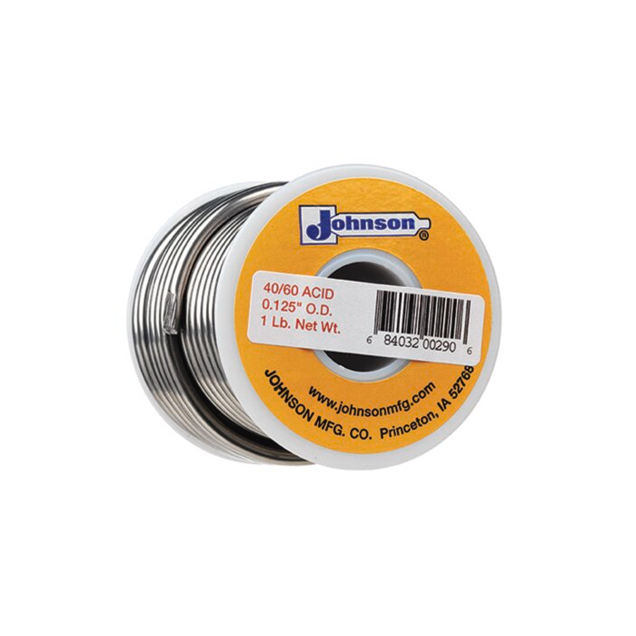 HARRIS® 40/60 Leaded Acid Core Solder - 1 lb Spool