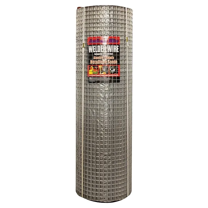 Jackson Wire Welded Wire Fence, 48 in H, 1 x 1 in Mesh, 14 Gauge, Galvanized