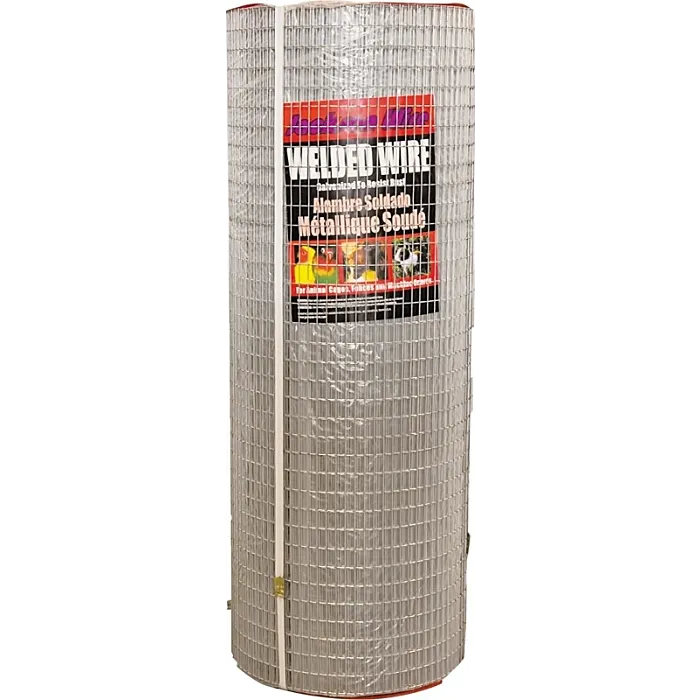 Jackson Wire Welded Wire Fence, 36 in H, 1/2 x 1 in Mesh, 16 Gauge, Galvanized