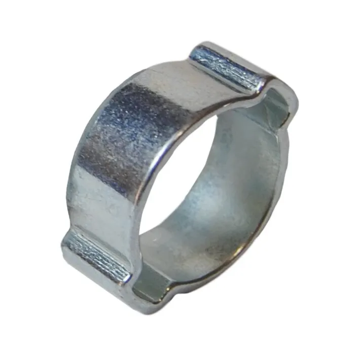 19/32 in Fits Pipe Size Steel Zinc Plated 2-Ear Hose Clamp