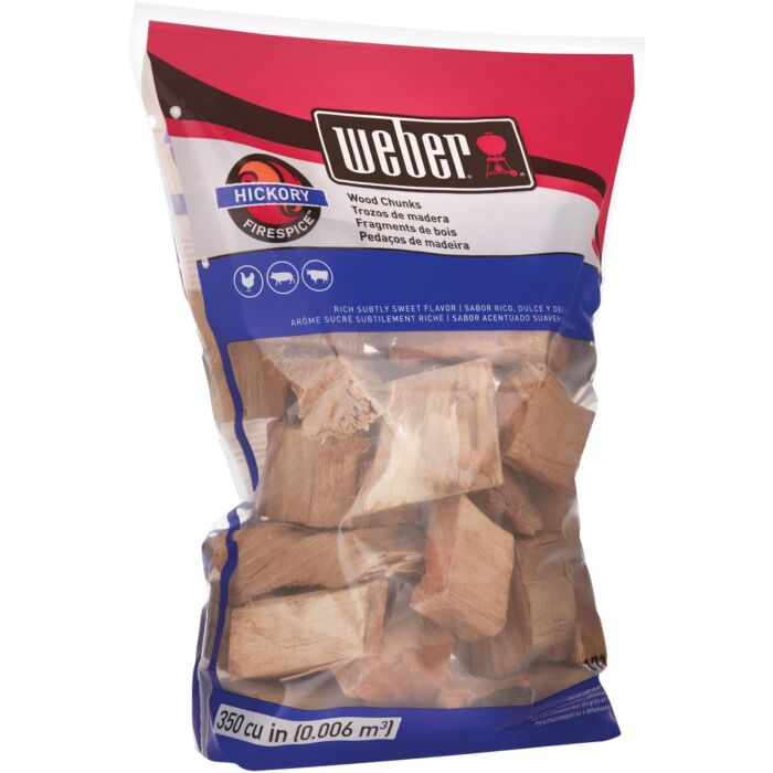 Weber Hickory Wood Chunks - 350 cu. in.