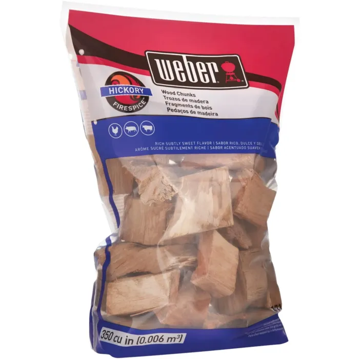 Weber Hickory Wood Chunks - 350 cu. in.