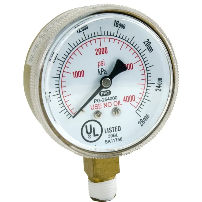 Best Welds® 2-1/2 in 4000 psi 1/4 in NPT Replacement Pressure Gauge