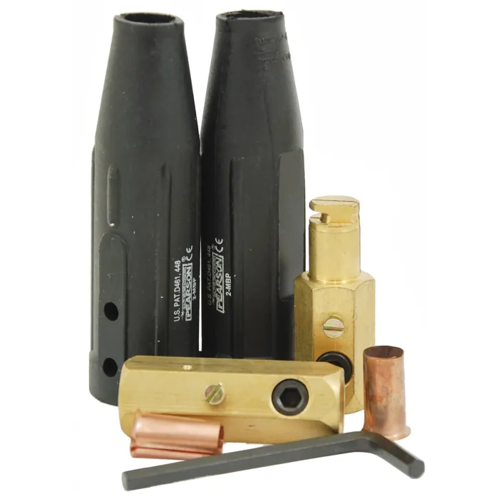 Bestweld 3/0 to 1/0 AWG Ball Point Male and Female Cable Connector