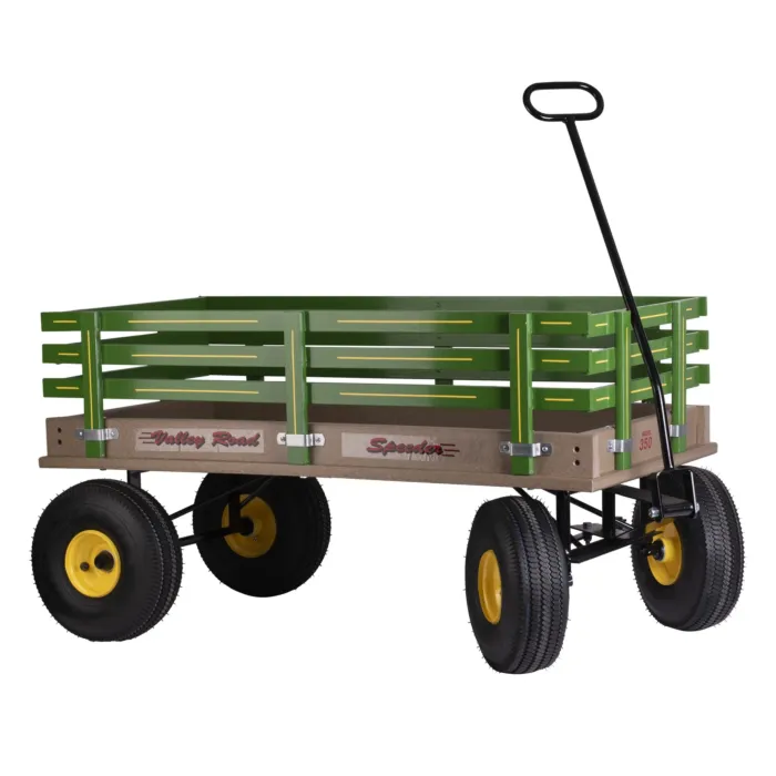 Valley Road Woodworks 1000 lb Rack 40 in Speeder Wagon Green Poly