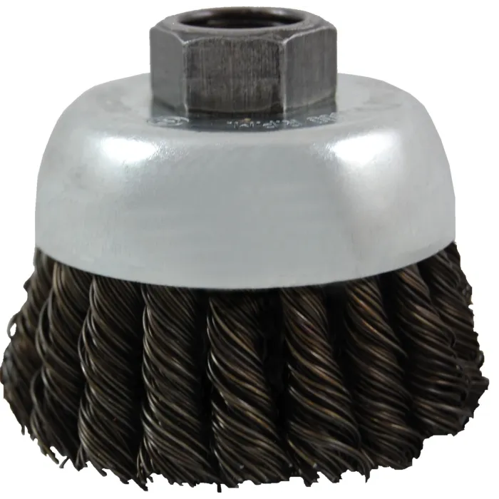Weiler Steel Knot Wire Cup Brush - 3 in.