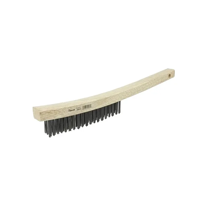 Weiler Hand Wire Scratch Brush w/ Curved Handle