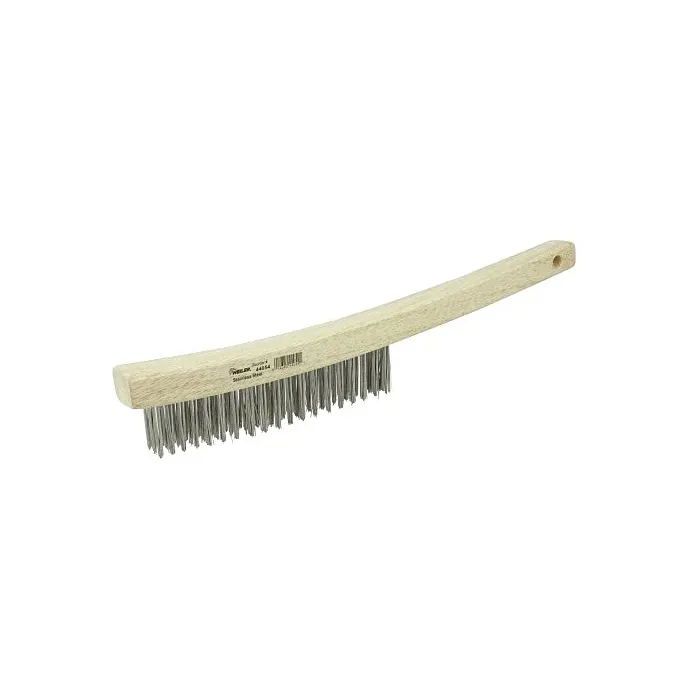 Weiler Hand Wire Scratch Brush w/ Curved Handle