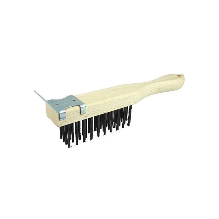 Weiler Hand Wire Scratch Brush w/ Scraper