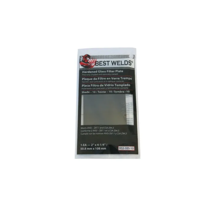 Best Welds® 2 x 4-1/4 in Hardened Glass Green Glass Filter Plate