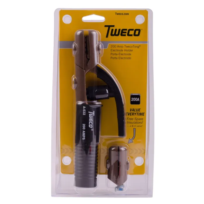 Victor Technology Tweco® TwecoTong A-532 Electrode Holder (200A, 2/0 MAX, thru 5/32) Copper Alloy, Clamshell