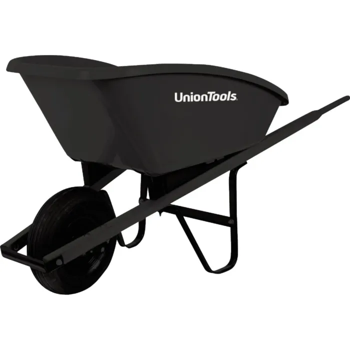 UnionTools Union Tools 5 Cu. Ft. Poly Wheelbarrow
