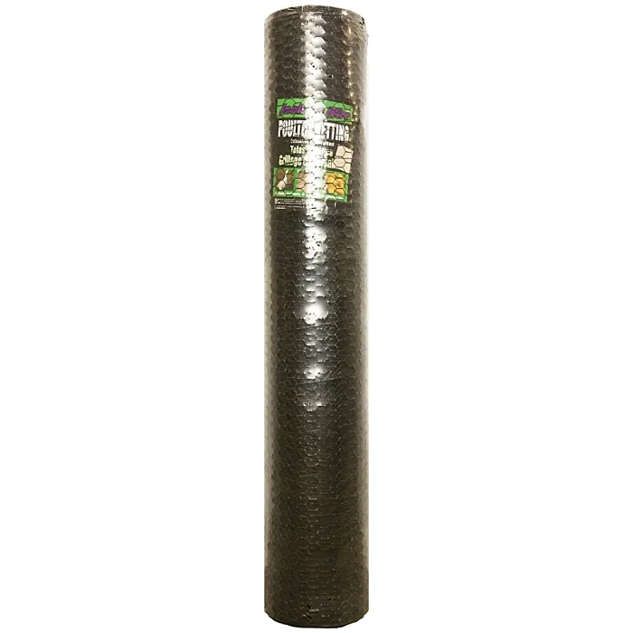 Jackson Wire Poultry Hex Netting 60 in W, 20 Gauge, Hexagonal Mesh, 1 in Mesh, Galvanized