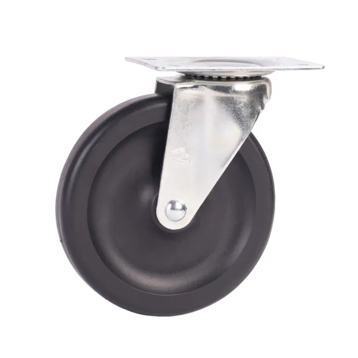 World Casters & Equipment Manufacturing 230 lb 5 in Polyolefin Swivel Caster