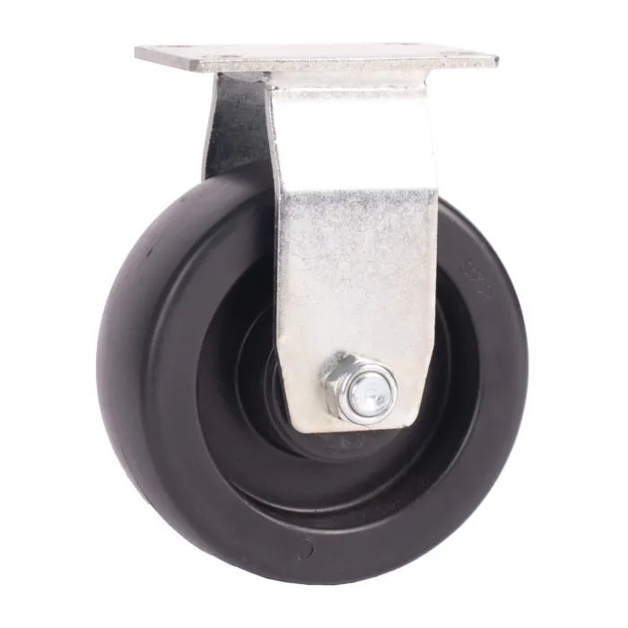 World Casters & Equipment Manufacturing 375 lb 5 in Duraplas (Polyolefin) Rigid Caster