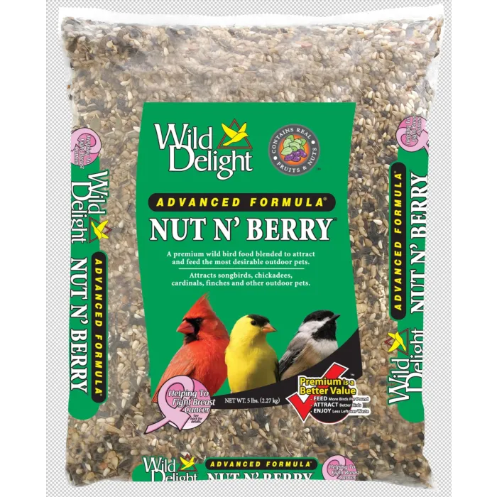 Wild Delight® D & D Commodities Wild Delight® 366050 5 lb Poly Bag Artificial Nut N’ Berry® Wild Bird Food