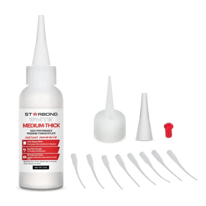 Starbond DW-500 Heavy Medium CA Glue (White) 2 oz
