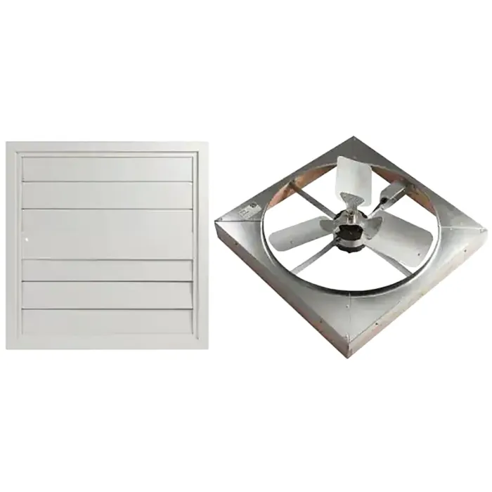 Master Flow Aluminum 4500 cfm 2-Speed Whole House Fan (White) 24 in.