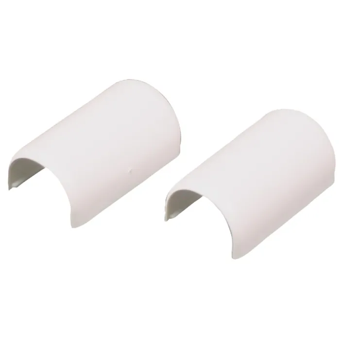 Wiremold CordMate White 9/16 In. W. x 7/16 In. D. PVC Connection Fitting (2-Pack)