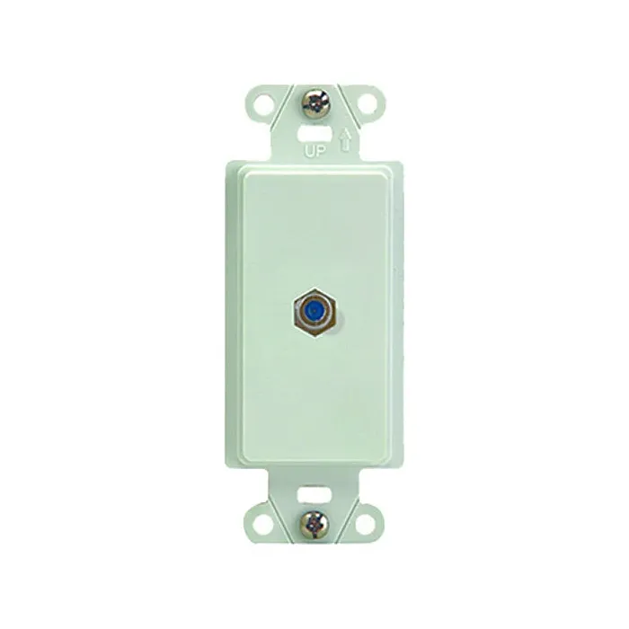Pass & Seymour White Strap Coax Wall Jack