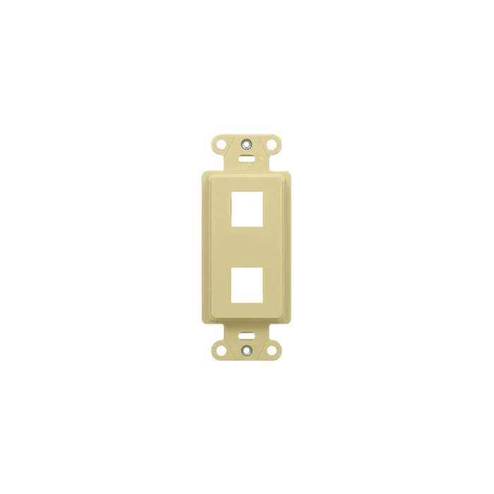 Pass & Seymour 2-Port Decorator Outlet Strap (Ivory)