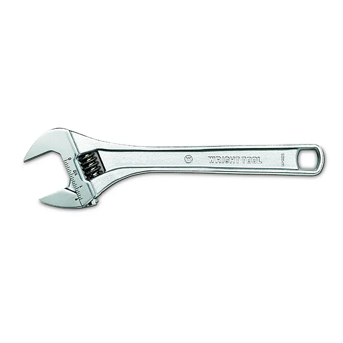 Wright Tool Adjustable Wrench Maximum Capacity 1-11/16" Chrome - 15"