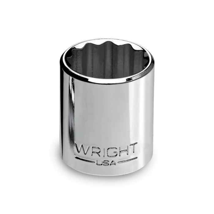 Wright Tool 1/2" Drive 12 Point Standard Metric Socket - 25mm