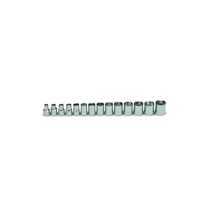 Wright Tool 3/8" Drive 14 Piece Set - 6 Point Standard Metric Sockets, 6mm - 19mm