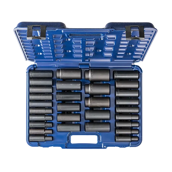 Wright Tool 1/2 in. Impact Socket Set w/ Case (30pc)