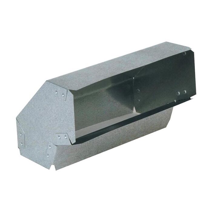 Imperial Galvanized Flat Elbow - 3-1/4 x 10 in.