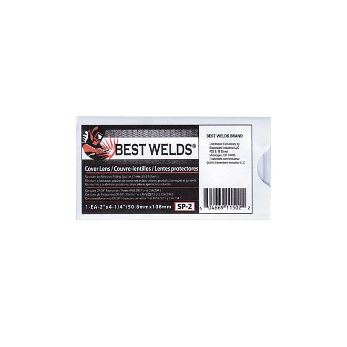 Best Welds® Clear 100% CR-39 Plastic Scratch/Static Resistant Cover Lens